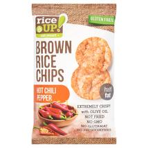 RiceUp! Eat Smart teljes kiőrlésű barna rizs chips csípős chili paprika ízesítéssel 60 g