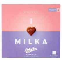 Milka I love Milka alpesi tejcsokoládé praliné epres töltelékkel 110 g