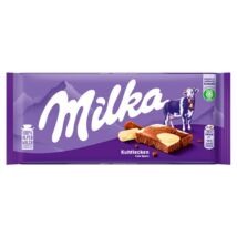 Milka Cow Spots alpesi tej felhasználásával készült tejcsokoládé fehér csokoládéval 100 g