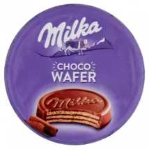 Milka Choco Wafer kakaós töltelékkel töltött, alpesi tejcsokoládéval bevont ostya 30 g