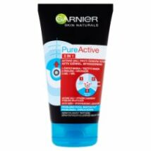 Garnier Skin Naturals Pure Active 3in1 tisztító maszk arcradír és gél aktív szénnel 150ml