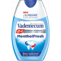 Vademecum 2in1 Menthol Fresh fogkrém+szájöblítő 75ml