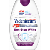 Vademecum 2in1 Non Stop White fogkrém+szájöblítő 75ml