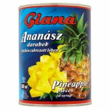 Giana ananász darabok enyhén cukrozott lében 565g