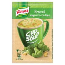 Knorr Cup a Soup levespor brokkolikrémleves zsemlekockával 16g