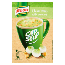 Knorr Cup a Soup levespor hagymakrémleves zsemlekockával 17g