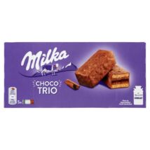 Milka Choco Trio alpesi tejcsokoládéval mártott kakaós krémmel töltött piskóta 150 g