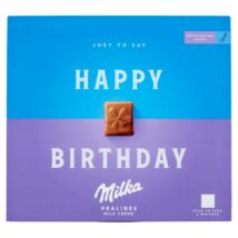 Milka Happy Birthday alpesi tejcsokoládé praliné tejes krémtöltelékkel 110 g