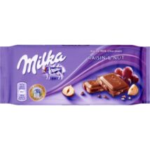 Milka Tejcsokoládé 100 g mazsolás-mogyorós