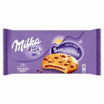 Milka Sensations kakaós keksz alpesi tejcsokoládé darabkákkal 156g
