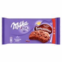 Milka Sensations keksz alpesi tejcsokoládé darabokkal és tejcsokoládés töltelékkel 156g