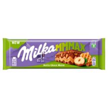 Milka MMMAX tejcsokoládé ostyával, mogyorós krémtöltelékkel és mogyoródarabokkal 270 g