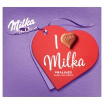 Milka I love Milka alpesi tejcsokoládé praliné mogyorós krémtöltelékkel 110g