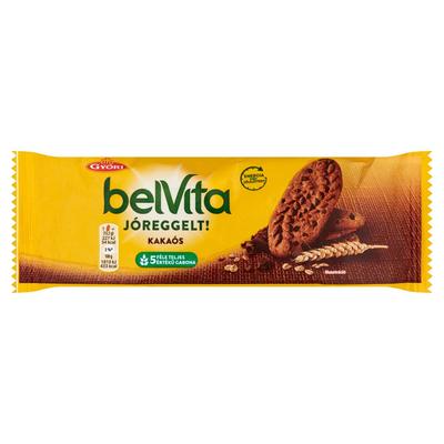 belVita JóReggelt! Kakaós gabonás omlós keksz csokoládé darabkákkal 50 g
