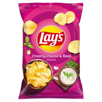 Lay's krémsajtos bazsalikomos chips 60 g