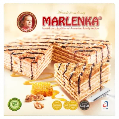 Marlenka mézes torta dióval 800 g