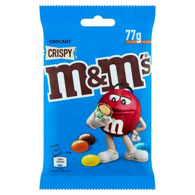 M&M's Crispy tejcsokoládés drazsé cukorbevonattal és ropogós rizzsel a közepén 77 g