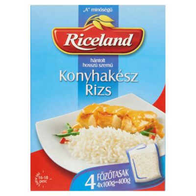 Riceland Konyhakész rizs "A" minőségű hántolt hosszú szemű 4x100 g