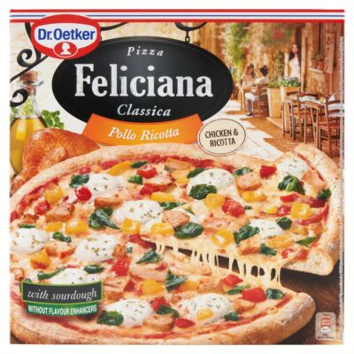 Dr. Oetker Feliciana gyorsfagyasztott pizza csirkehússal és ricotta sajttal 335 g