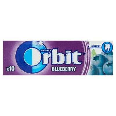 Orbit Blueberry feketeáfonya-ízű cukormentes rágógumi édesítőszerrel 14 g