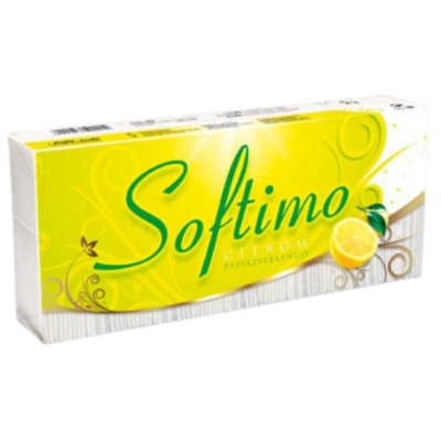 Softimo papírzsebkendő citrom 3 rétegű 100 db
