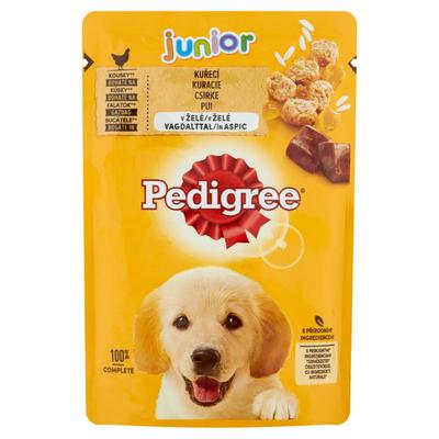 Pedigree Junior alutasakos kutyaeledel csirke vagdalttal 100 g