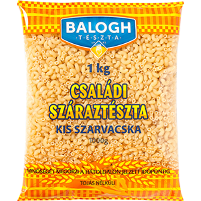Balogh Családi tészta szarvacska kicsi 1 kg