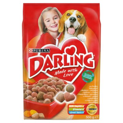 Darling kutyaeledel szárnyassal és zöldségekkel 500 g