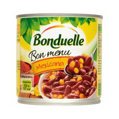 Bonduelle Bon Menu Mexicana Vörösbab Kukoricával, Enyhe Mexikói Mártásban 430g