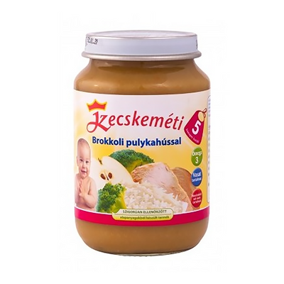 Kecskeméti bébiétel brokkoli pulykahússal gluténmentes 190g