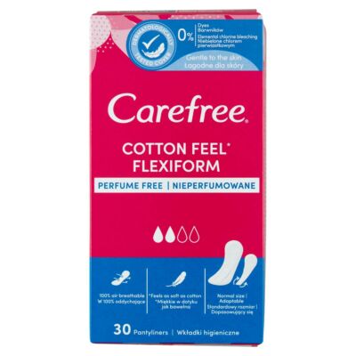 Carefree Cotton Feel Flexiform tisztasági betét 30 db
