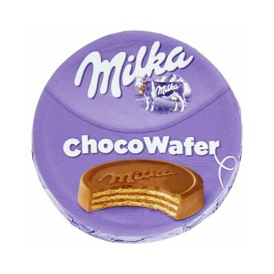Milka ChocoWafer Kakaós töltelékkel töltött alpesi tejcsokoládéval bevont ostya 30g