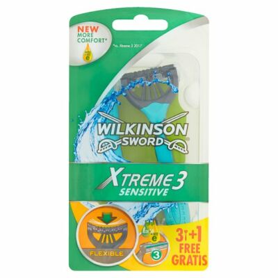 Wilkinson Sword Xtreme3 Sensitive 3 pengés eldobható borotva 4db