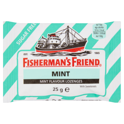 Fisherman's Friend keménycukorka borsmenta ízű cukormentes 25g