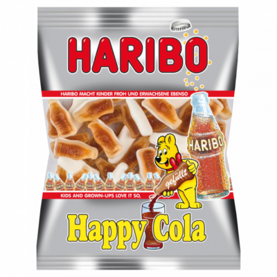 Haribo Happy Cola kólaízű habosított gumicukorka 85g