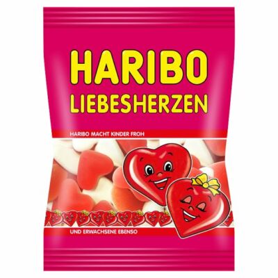 Haribo Liebesherzen gyümölcsízű gumicukorka 100g