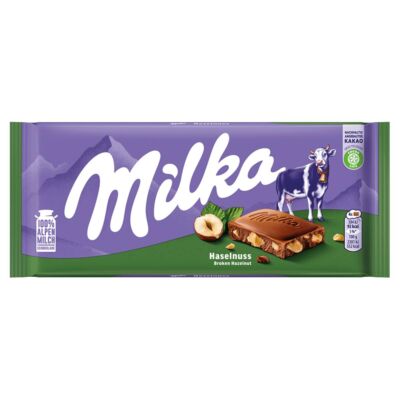 Milka alpesi tejcsokoládé törtmogyoróval 100 g