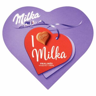 Milka I Love tejcsokoládé praliné mogyorókrémes 44g