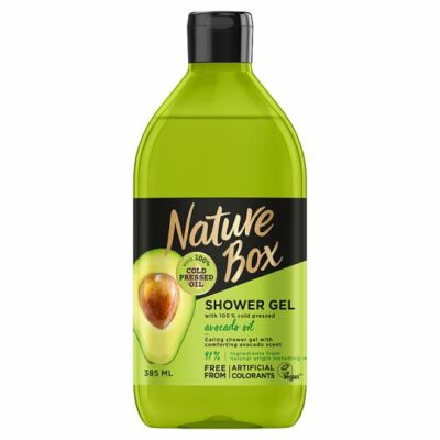 Nature Box tusfürdő Avokádó a táplált bőrért 385ml