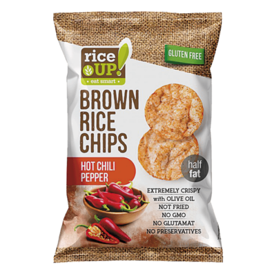 Rice Up chilis barnarizs chips gluténmentes 60g