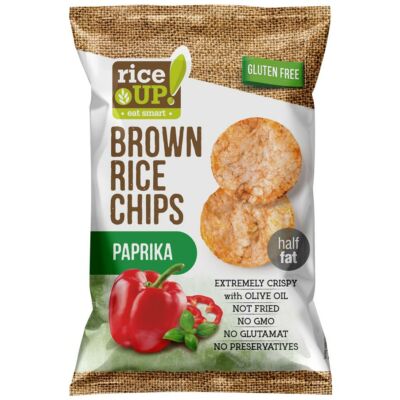 Rice Up paprikás barnarizs chips gluténmentes 60g