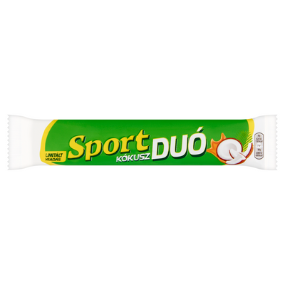 Sport kókusz duó tejcsokoládéval mártott szelet 60g