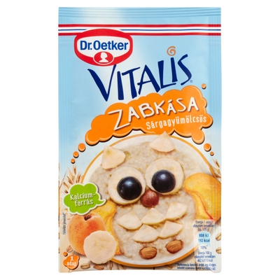 Dr.Oetker Vitalis sárgagyümölcsös zabkása 50g
